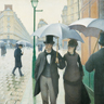Gustave Caillebotte, la Place de l'Europe, temps de pluie